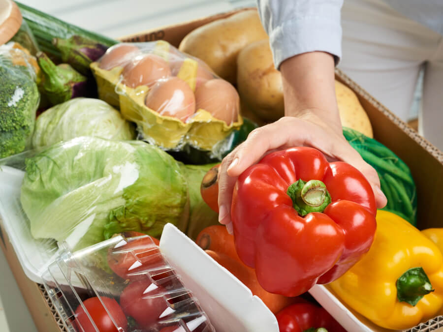 野菜をはじめとする食材